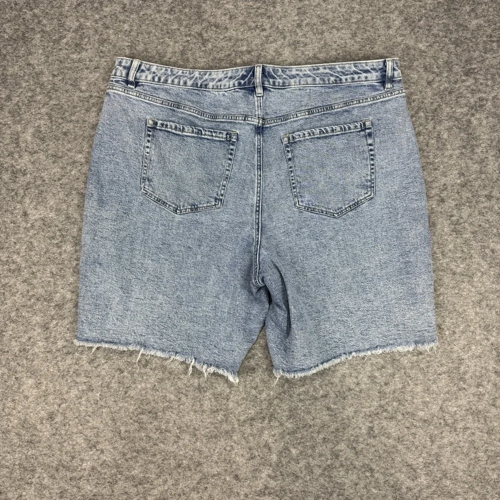 Lane Bryant Jean Shorts Signature Fit Mid Rise‎ Boyfriend Bermuda Plus Size 20